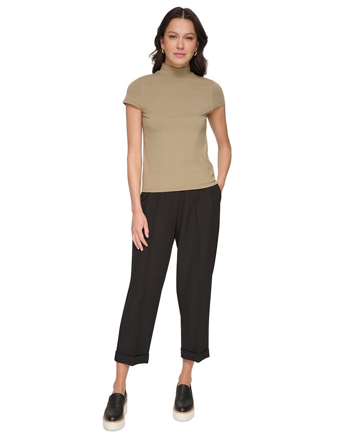 DKNY Cap Sleeve Mock Neck Top Macy's
