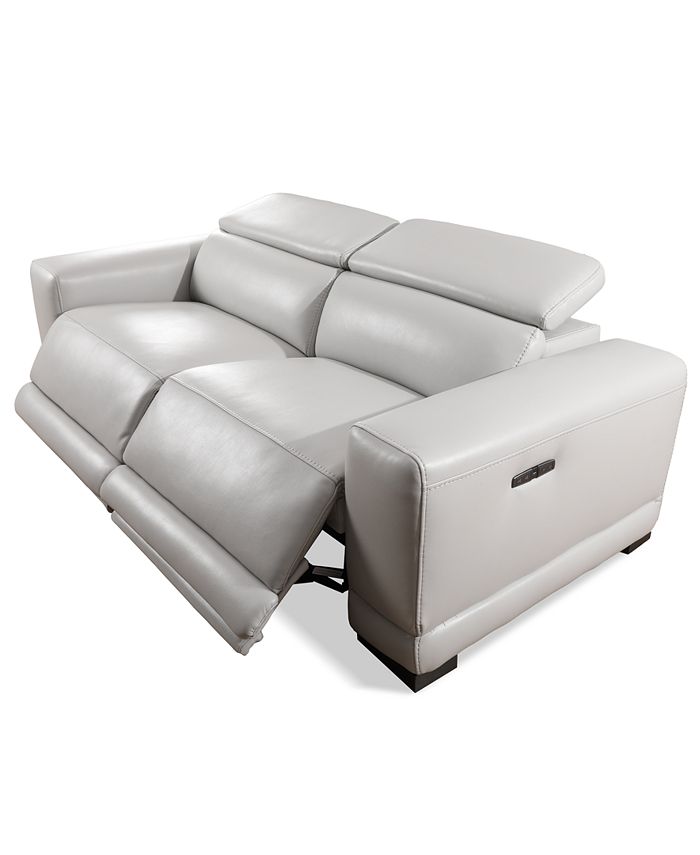 Furniture Krofton 2Pc. Beyond Leather Fabric Sofa with 2 Power Motion