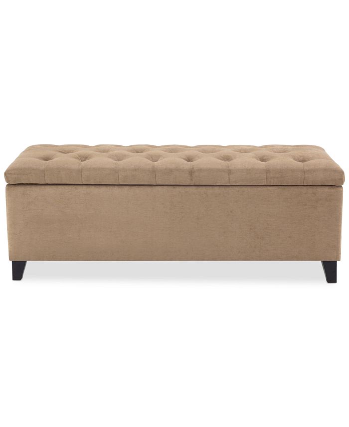 Furniture Ariana Tufted Storage Bench Macy's