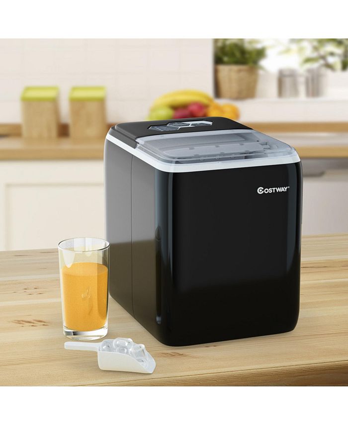 Costway Portable Countertop Ice Maker Machine 44Lbs/24H SelfClean Macy's