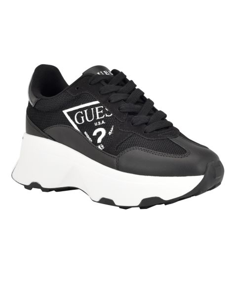 Женские кроссовки GUESS Calebb Chunky Platform Fashion, цвет: Чёрный