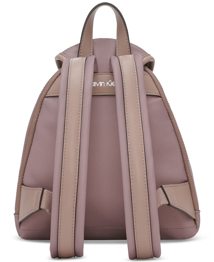 Calvin Klein Shay Nylon Front Buckle Zip Around Mini Backpack Macy's