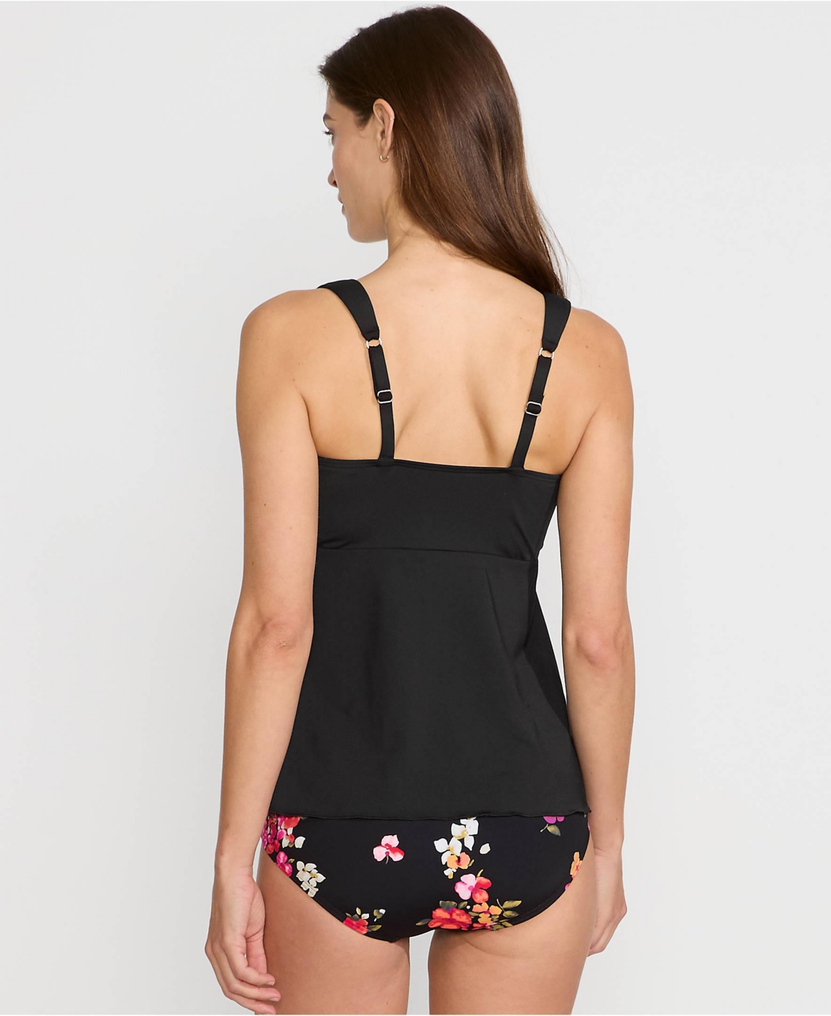 Lands' End Women's Dd-Cup Adjustable Scoop Neck Flutter Tankini Top