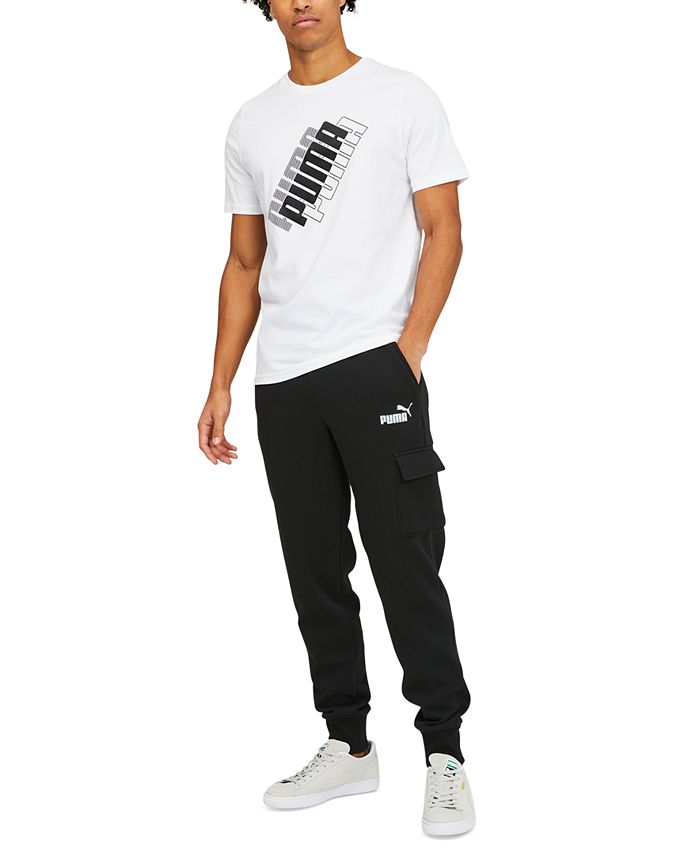 Jogger Fleece Ess - Men\'s Macy\'s Logo-Print Puma Cargo Pants