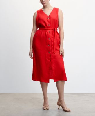 Women's Linen Shirty Dress