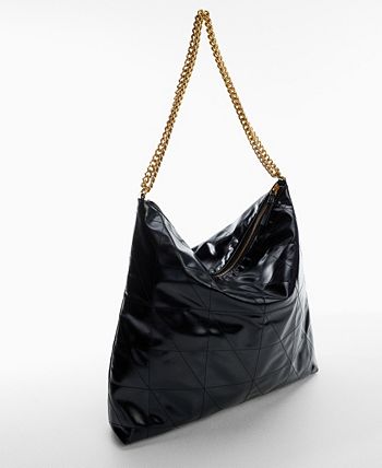 Macy's, Bags, Macys Inc Tortoise Black Bucket Bag Chain Strap