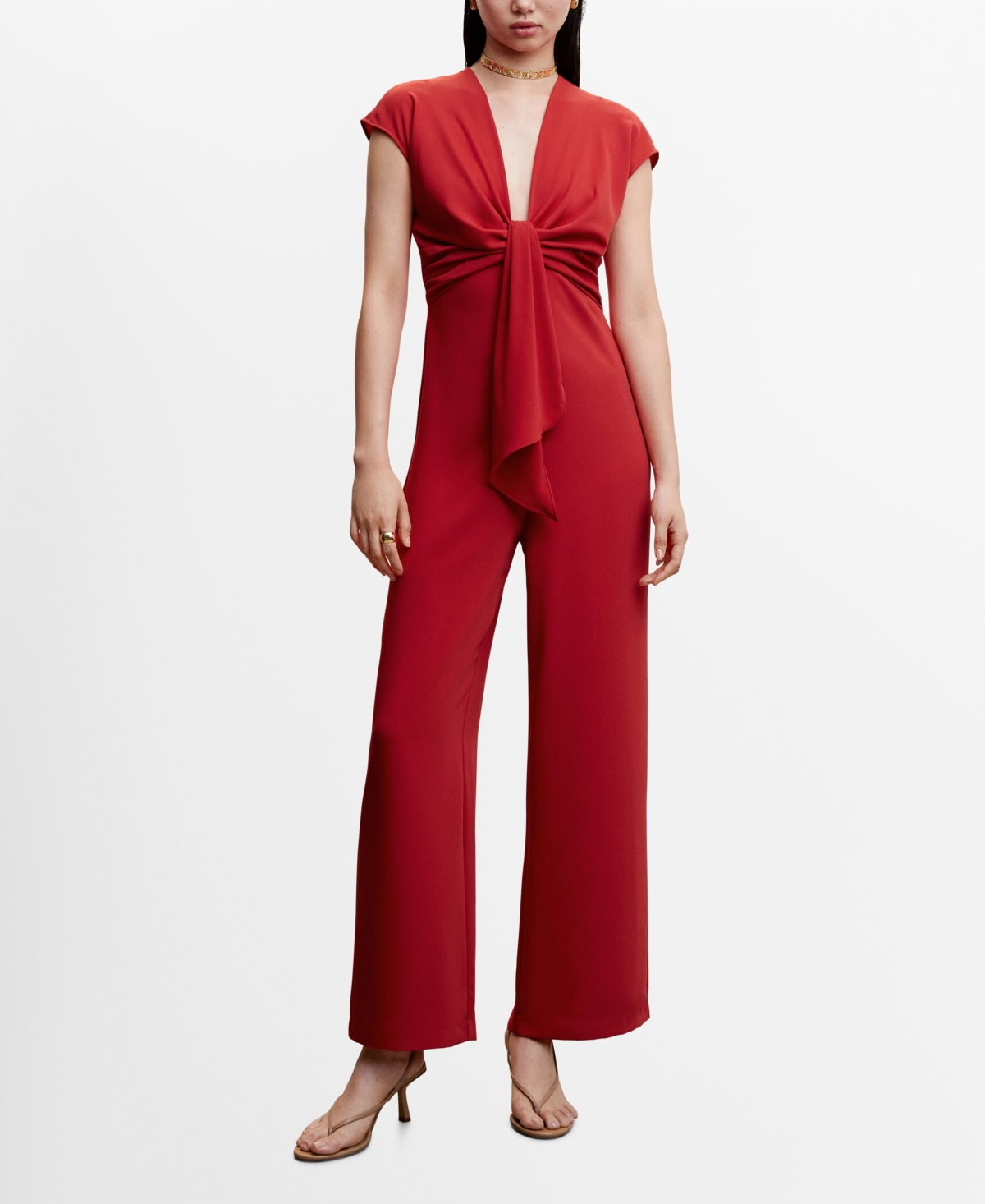 FLOWY KNOTTED JUMPSUIT