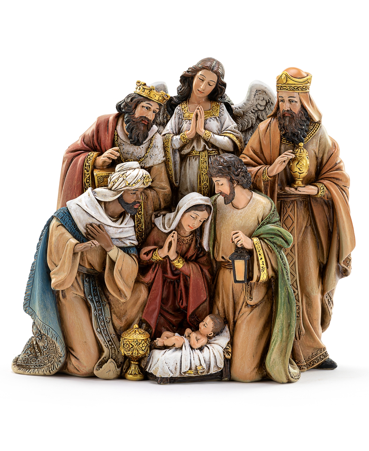 Napco Holy Family And 3 Kings In Red