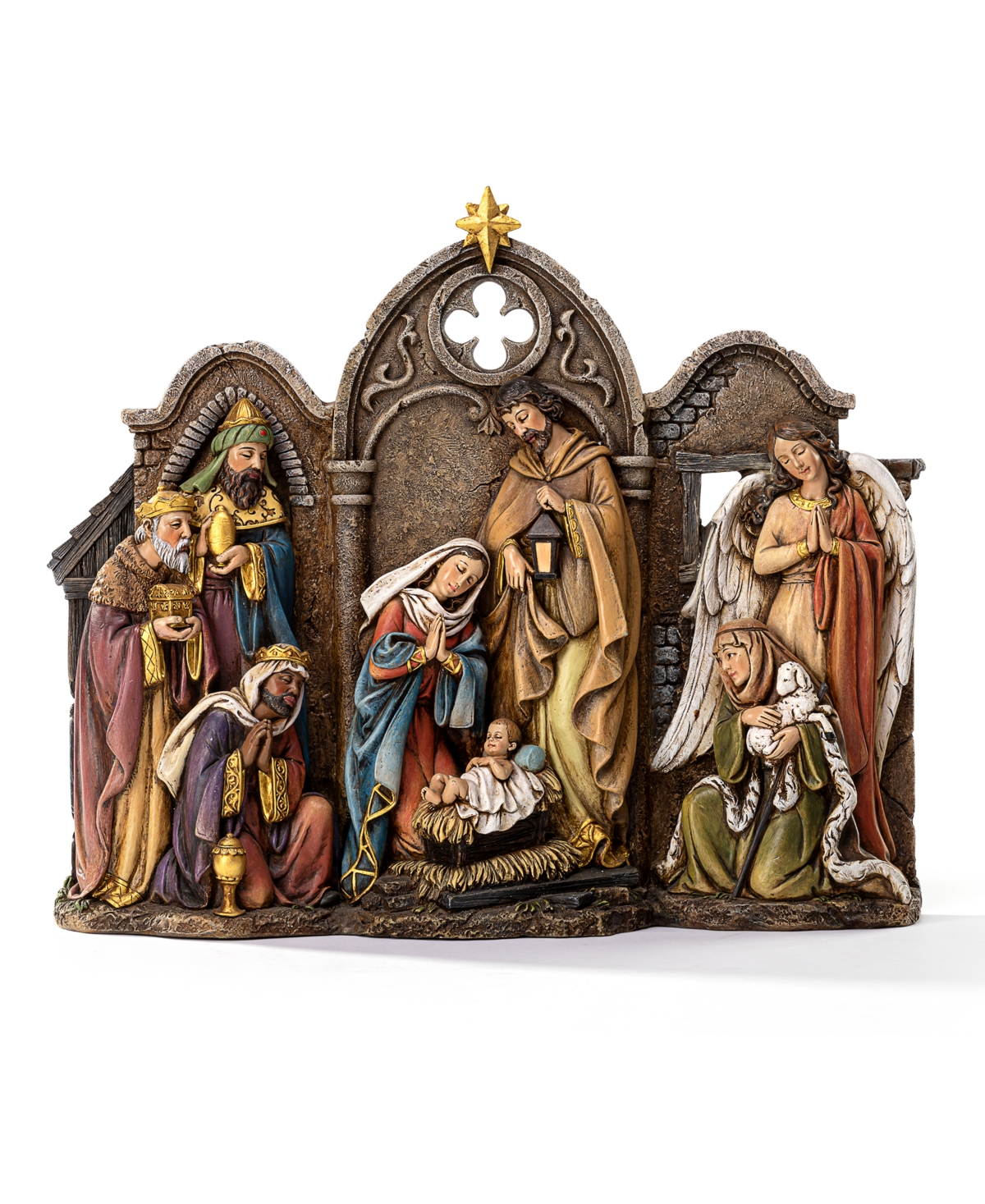 Napco Holy Family And 3 Kings In Natural