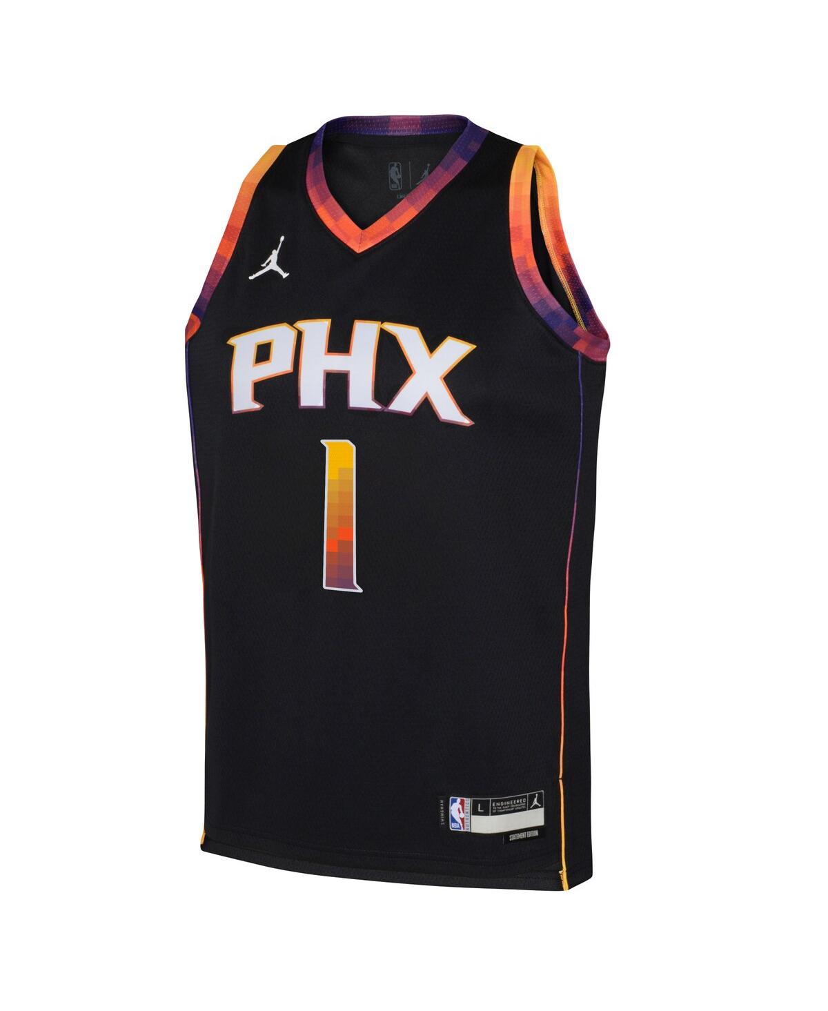Big Boys and Girls Jordan Devin BookerPhoenix Suns 2022/23 Swingman Jersey - Statement Edition - Black