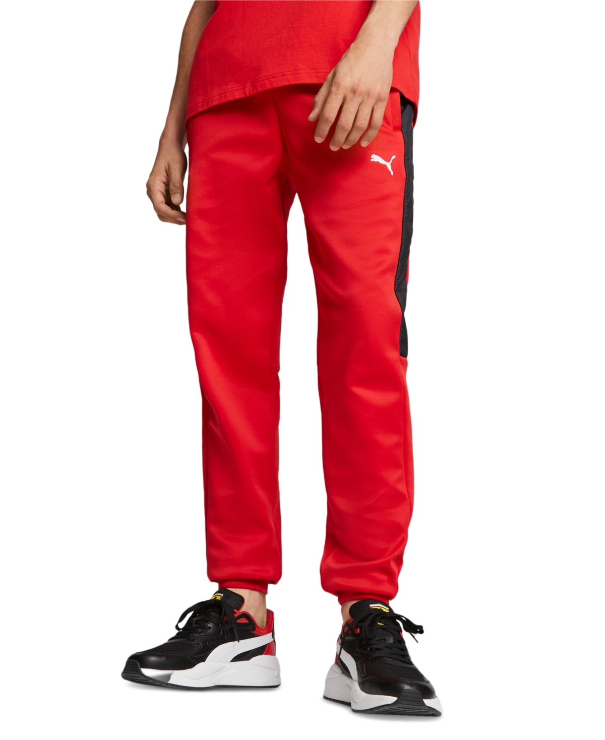 Puma Scuderia Ferrari Race Mt7 Men's Track Pants In Rosso Corsa