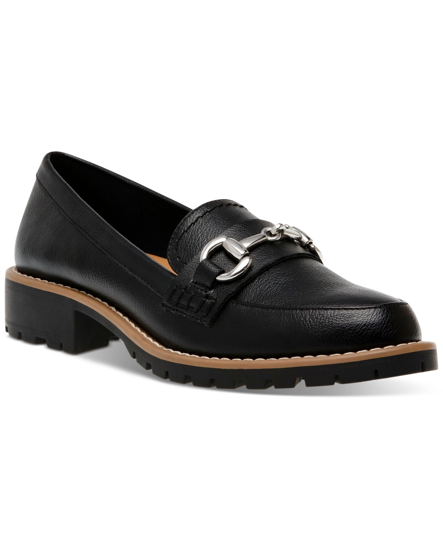 Women's Celeste Tailored Hardware Chain Lug Sole Loafers