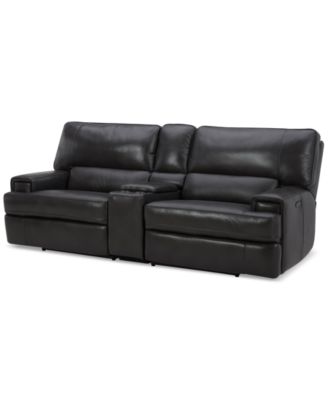 Furniture - 3 Pc Zero Gravity Reclining Leather Sectional Sofa
