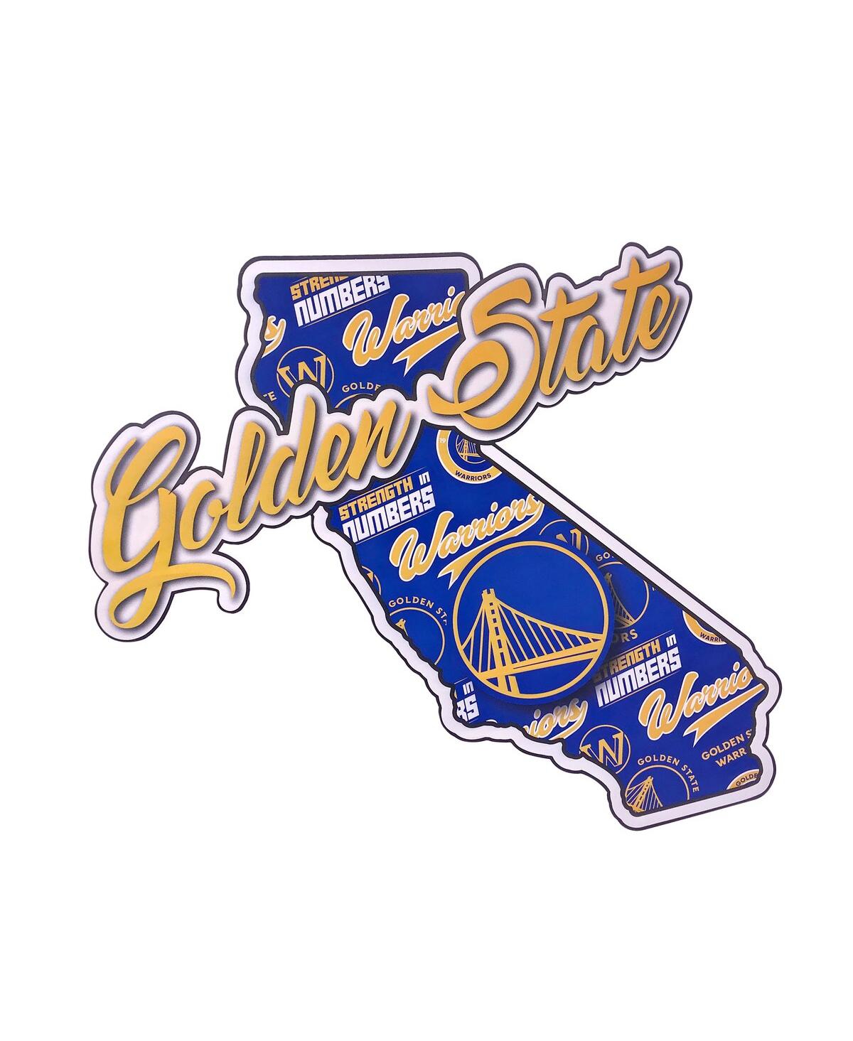 Foco Golden State Warriors 10.5'' X 15'' Die-cut State Sign In Blue