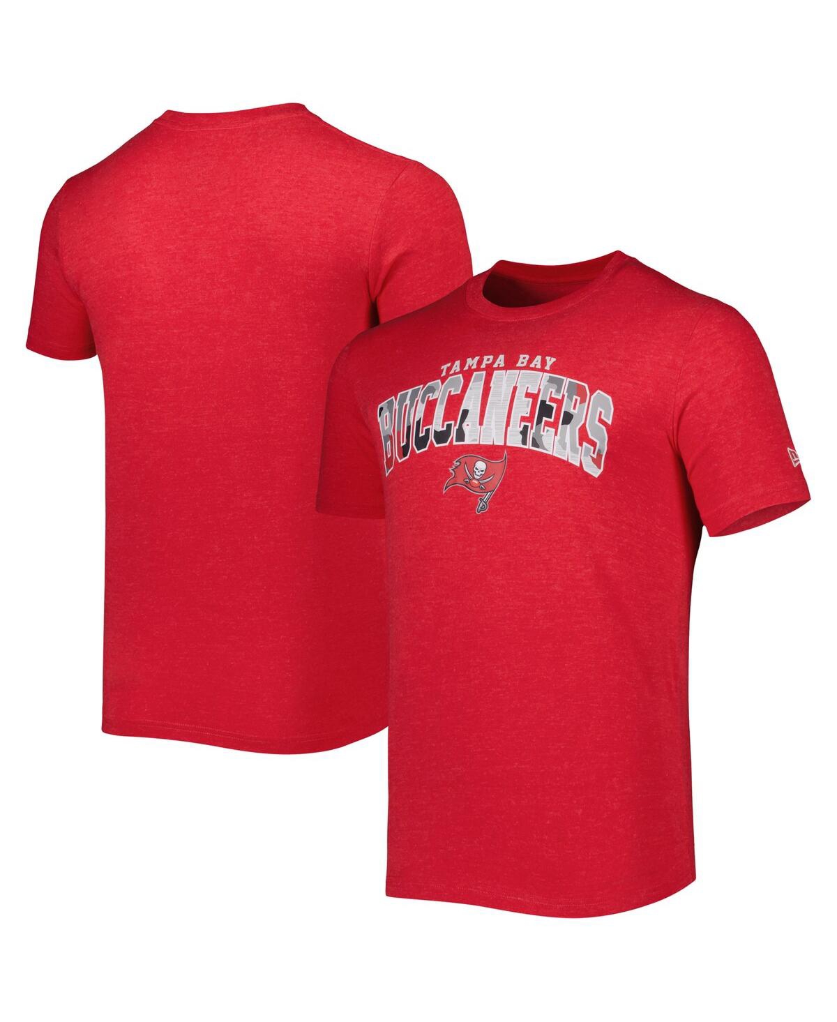 New Era Men's  Heathered Red Tampa Bay Buccaneers Training Collection T-shirt
