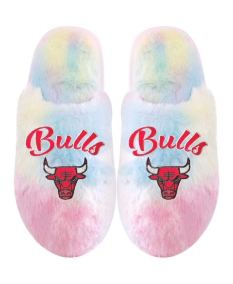 Детские тапочки FOCO Chicago Bulls Rainbow Script Slippers