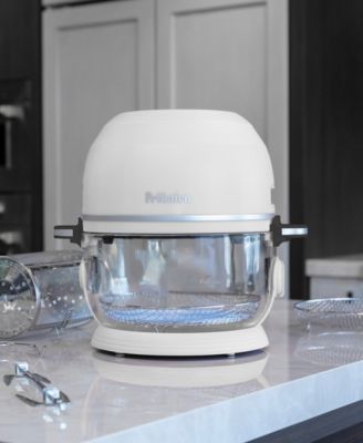 Self Cleaning Glass Bowl Air Fryer Set, 4 Piece- Midnight