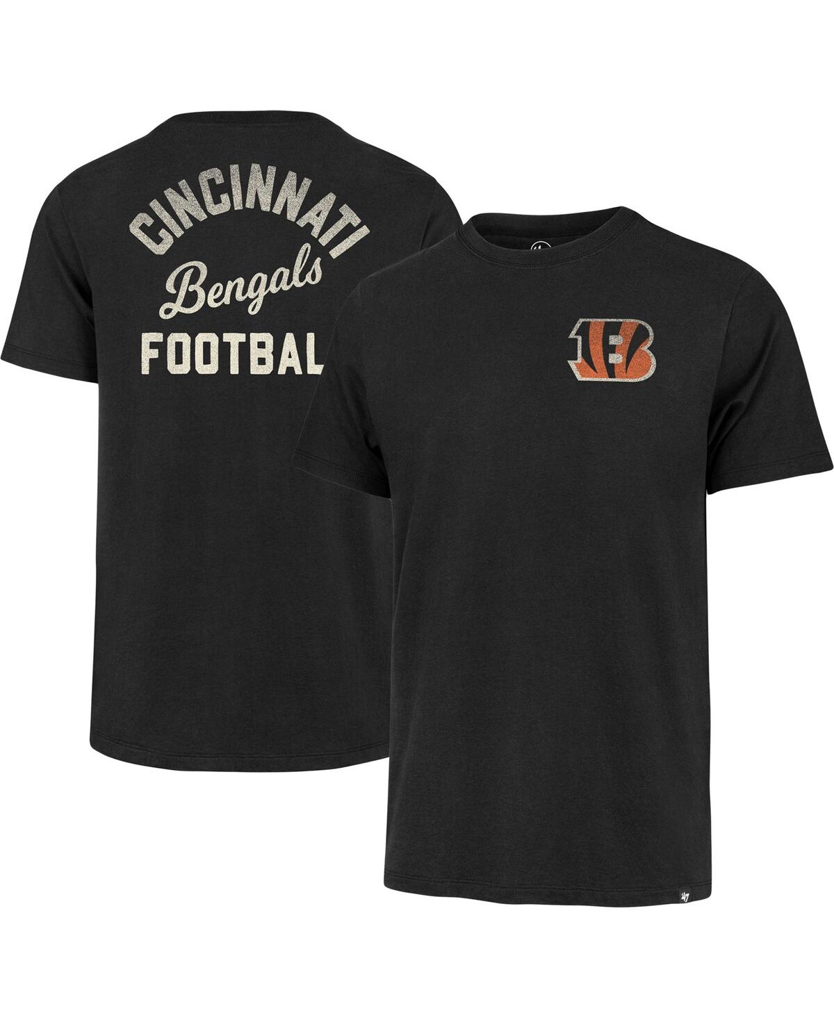 47 Brand Men's ' Black Cincinnati Bengals Turn Back Franklin T-shirt