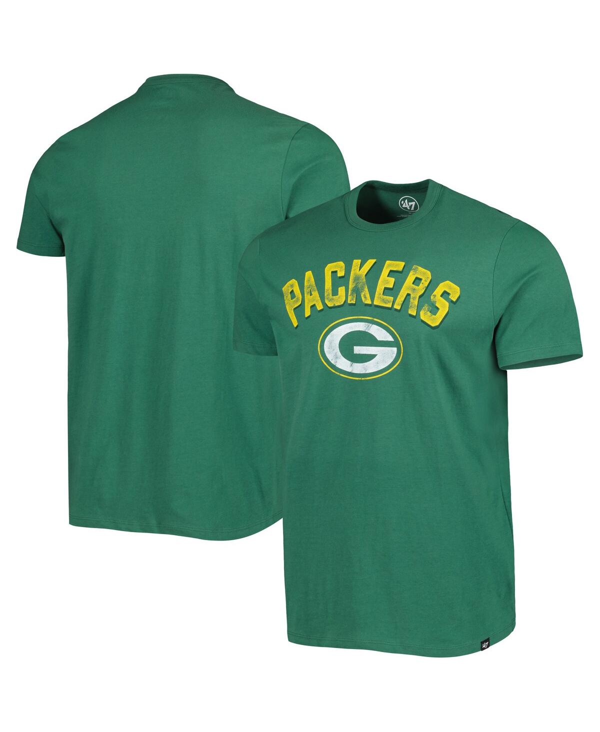 47 Brand Men's ' Green Green Bay Packers Brand Wide Out Franklin Long Sleeve T-shirt