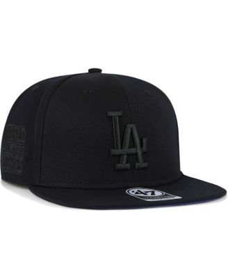 Men's '47 Brand Los Angeles Dodgers Black on Black Sure Shot