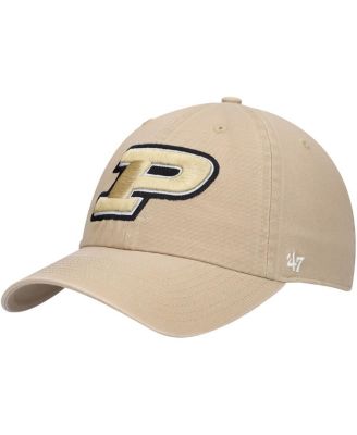 Men's Khaki Purdue Boilermakers Clean Up Adjustable Hat