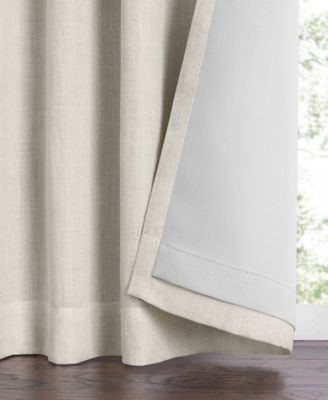 Shop Elrene Harrow Solid Texture Blackout 1 Piece Curtain Panel Collection In Linen