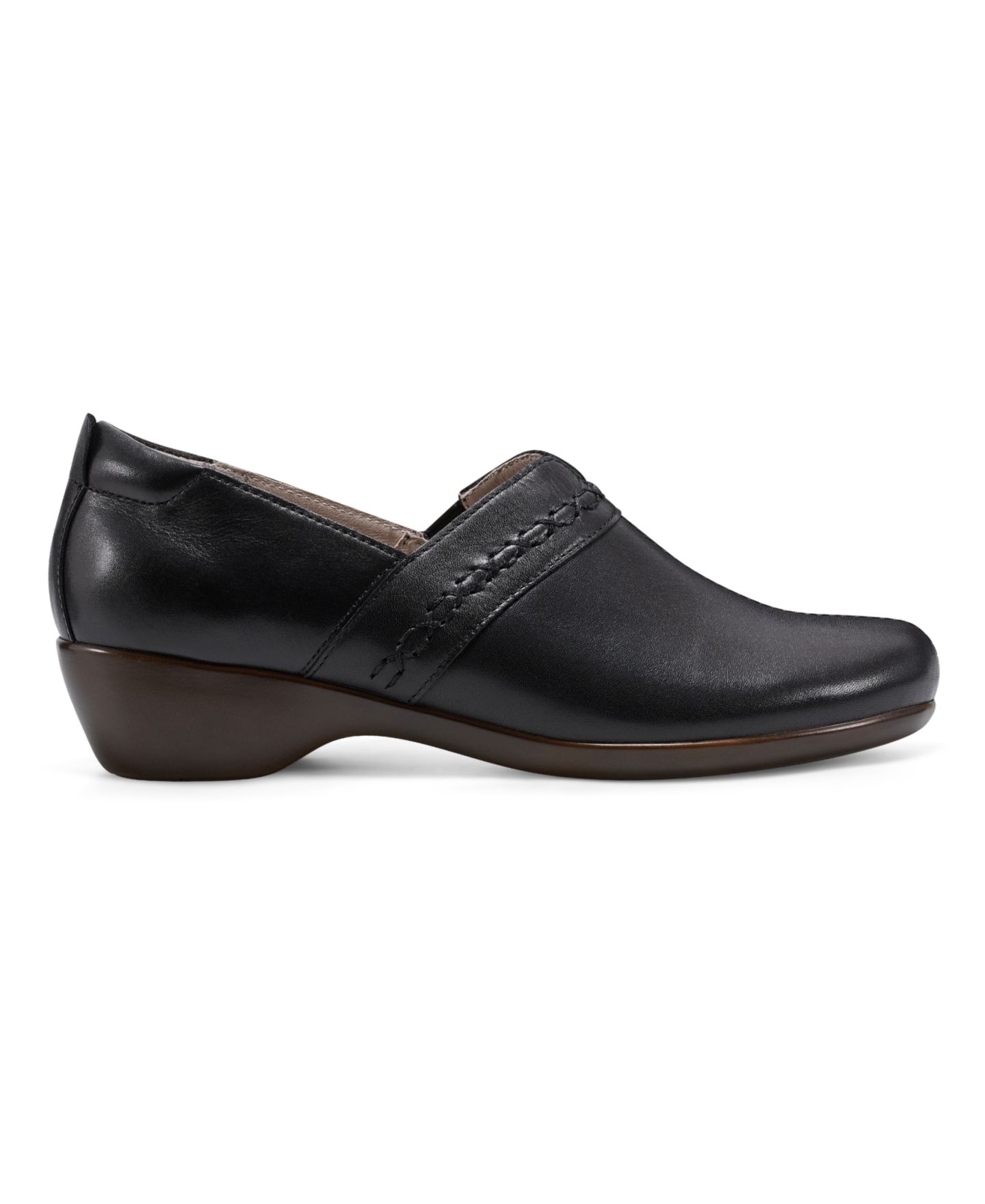 Женские туфли Easy Spirit Dolores Slip-On, цвет: Чёрный кожаный — фото 2