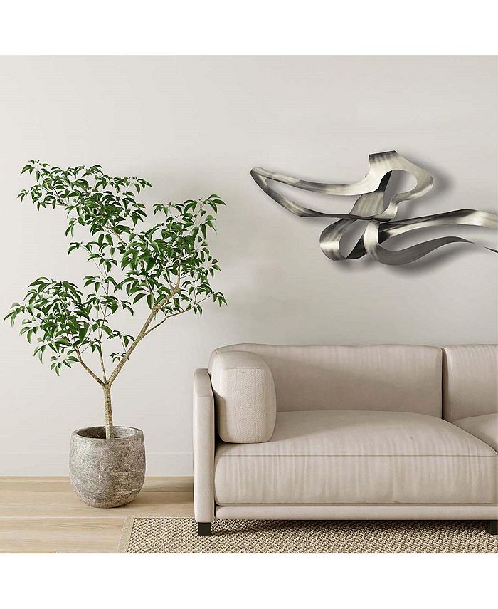 Nova Lighting of California 25" Stainless Steel Graceful Wall Art Macy's