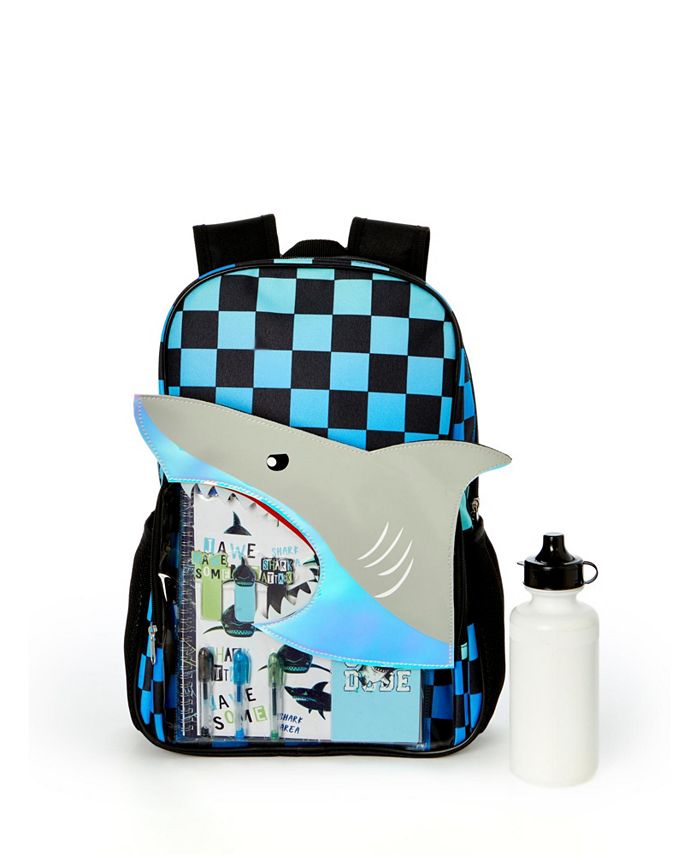InMocean Little and Big Boys Shark Backpack with Stationary Set - Macy's