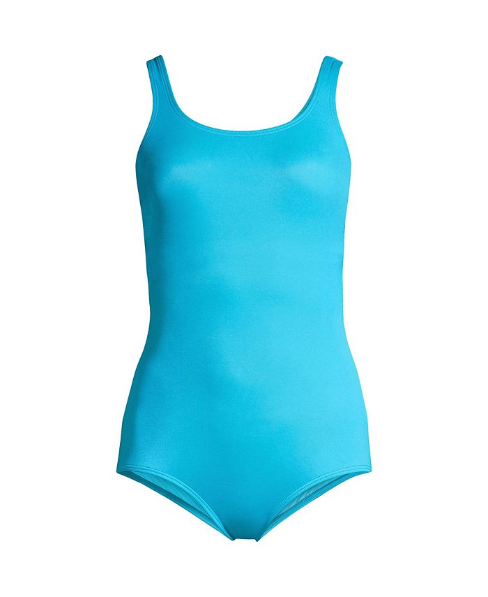 Lands' End Women's DDDCup Scoop Neck Soft Cup Tugless Sporty One Piece
