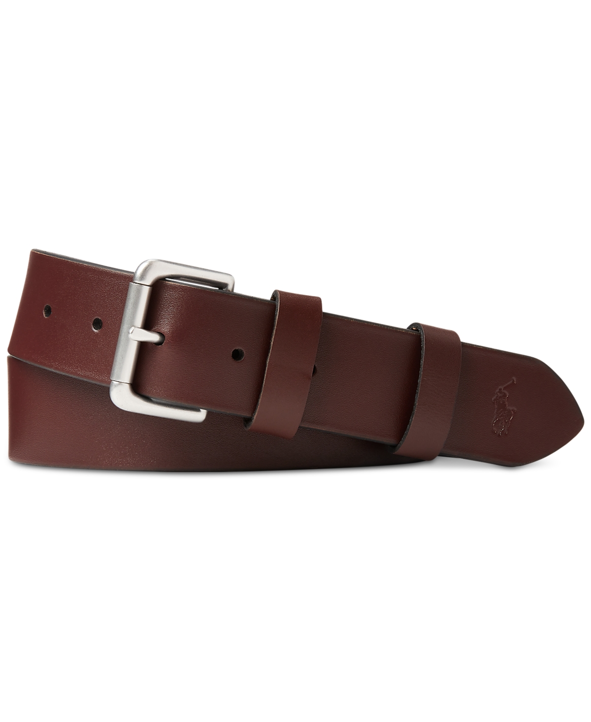 Polo Ralph Lauren Full Grain Leather Belt In Brown