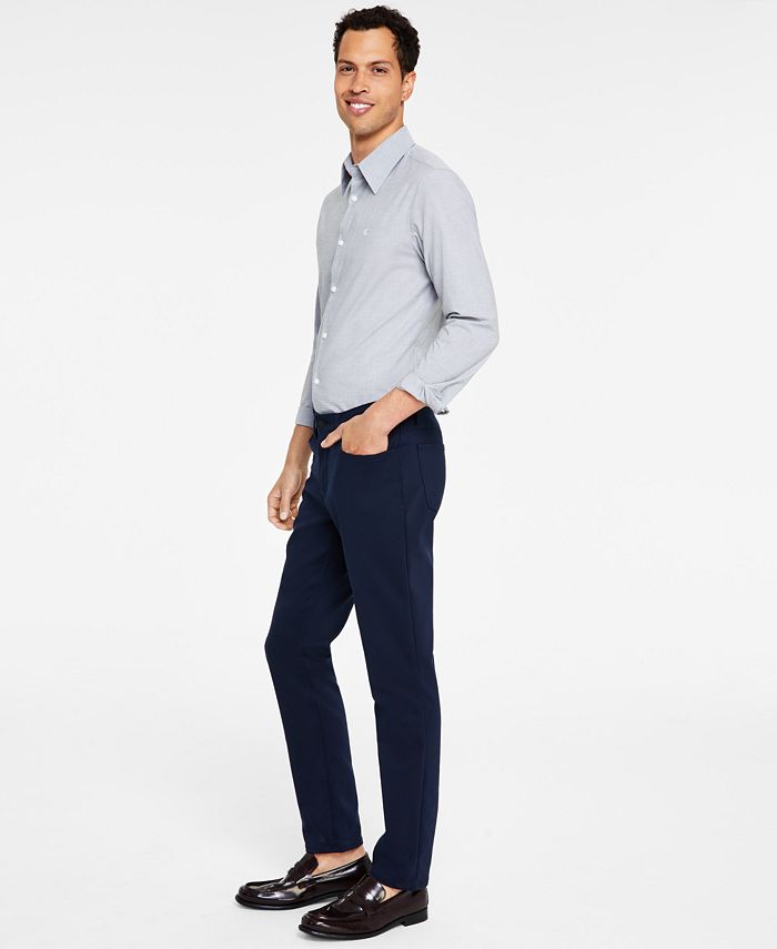 Calvin Klein Men's CK Move 365 Slim-Fit Performance Stretch Pants - Macy's