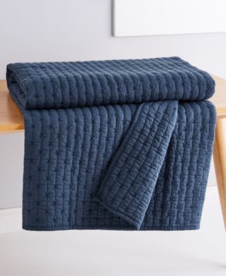 Cross Stitch Reversible Quilted Throw, 50" x 60"