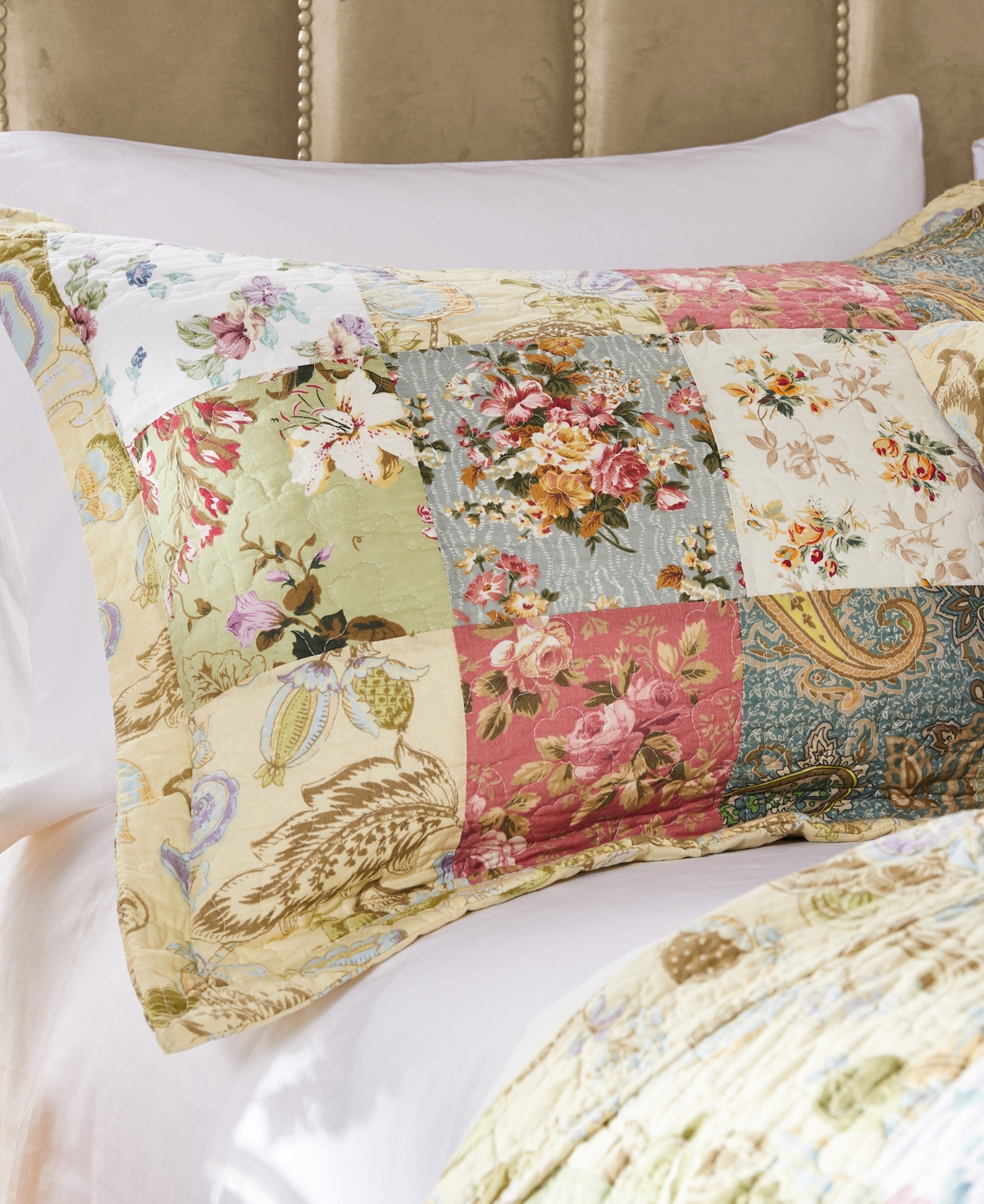 Greenland Home Fashions Blooming Prairie Authentic Patchwork Piece Bedspread Set