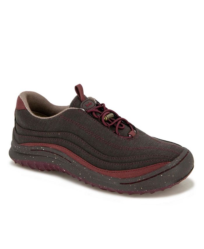 Jambu Women's Flo Lace-Up Sneakers - Casual Black Shoes, Lightweight & Comfortable