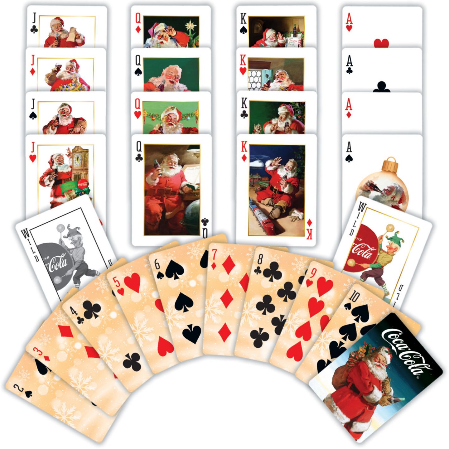 Детская игрушка MasterPieces Puzzles Coca-Cola Vintage 54-Card Deck, Ages 4+, цвет: Разноцветный — фото 2