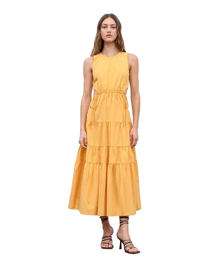 BCBGeneration Women's Tie Back Midi Dress - Adjustable Straps, Poly-Cotton Blend, Machine Washable - View #6