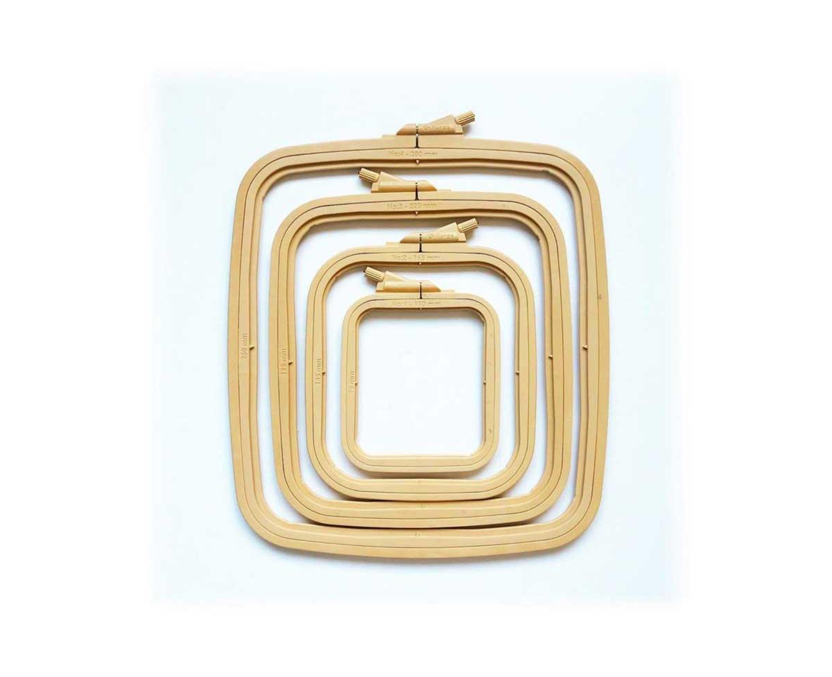 Nurge Plastic Square Hoop 170-12 Coffee- Brown