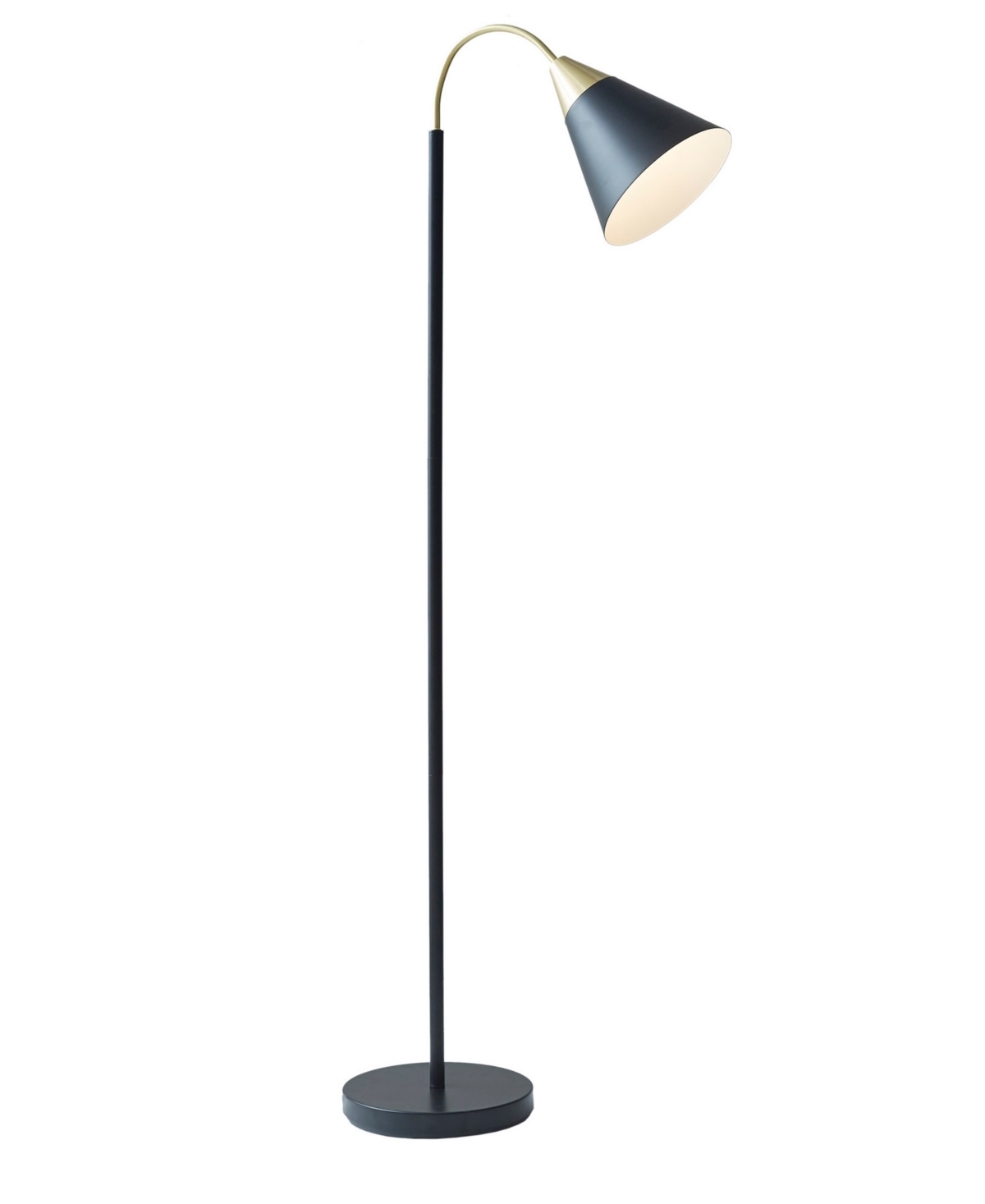 Ink+ivy Beacon Arched Floor Lamp In Matte Black