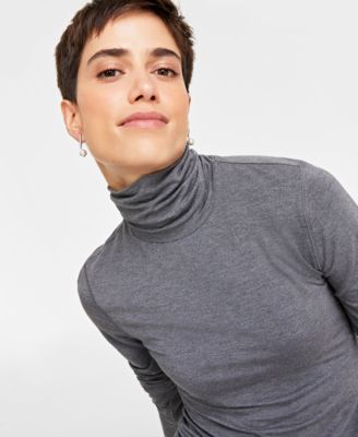 Women's Modal Long Sleeve Turtleneck, Created for Macy's