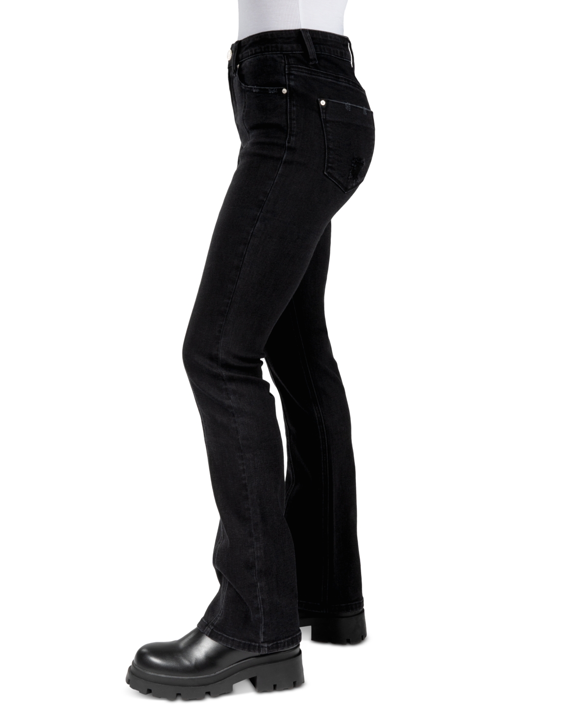 Black bootcut jeans juniors best sale