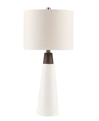Tristan Ceramic with Wood Table Lamp