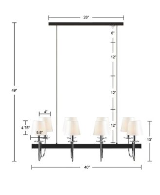 Fairmount Drum Shades 8-Light Traditional Chandelier