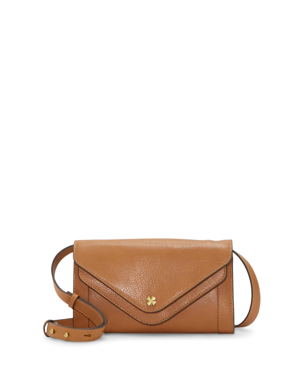 Women's Love Leather Crossbody Wallet Handbag - Tan