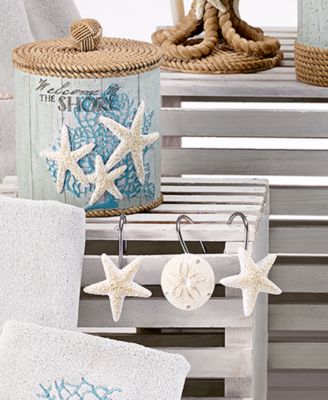 Beachcomber Seashells Resin 12-Pc. Shower Curtain Hooks