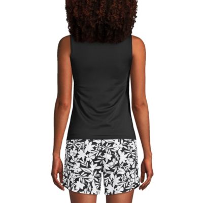 Women's DD-Cup High Neck UPF 50 Sun Protection Modest Tankini Swimsuit Top