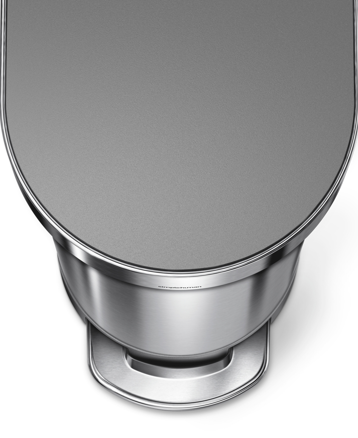 SIMPLEHUMAN 45 LITRE SLIM STEP CAN WITH PLASTIC LID 