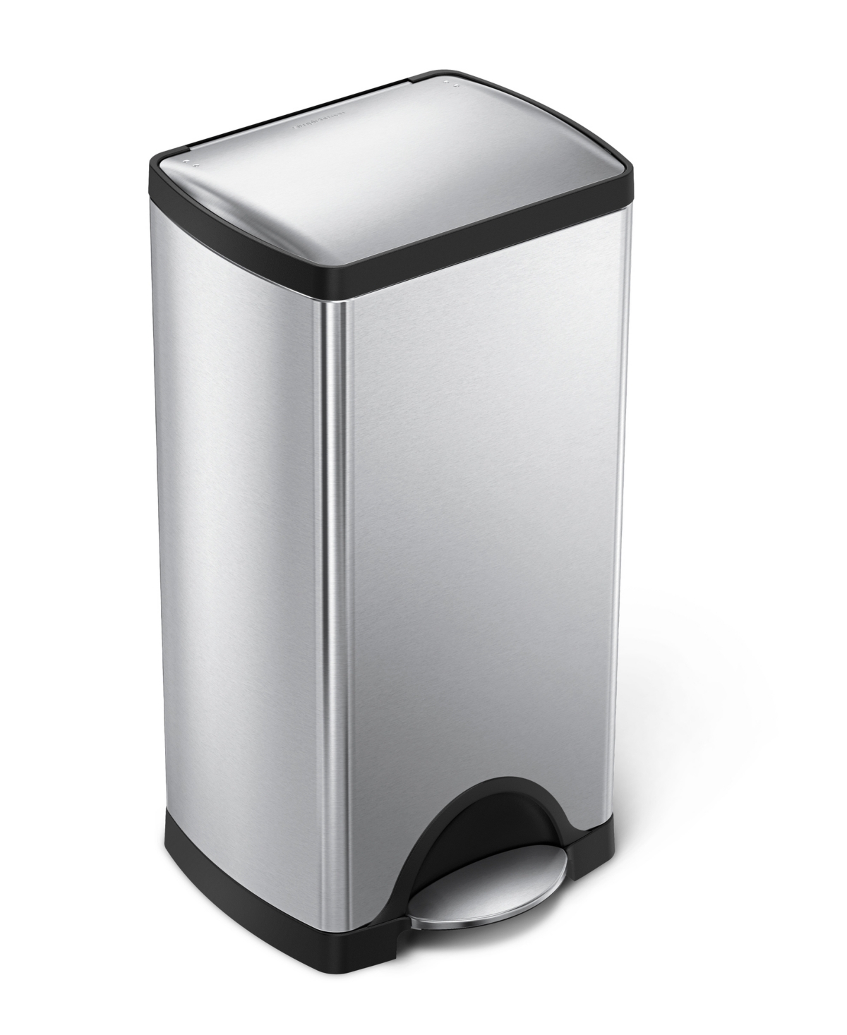 Simplehuman 30 Litre Rectangular Step Can In Brushed Stainless Steel