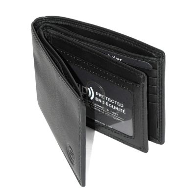 Men's Slim Fold Wallet with Center Wing