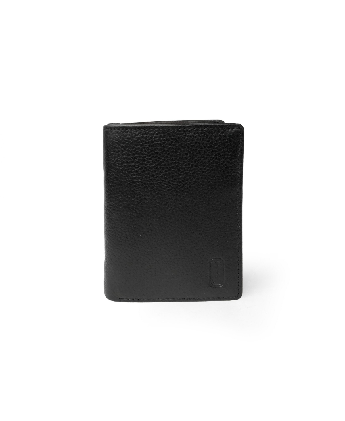Men's Vertical Slim Fold Wallet - Black